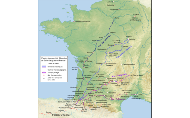 The Routes Of Santiago De Compostela In France La France A Malte